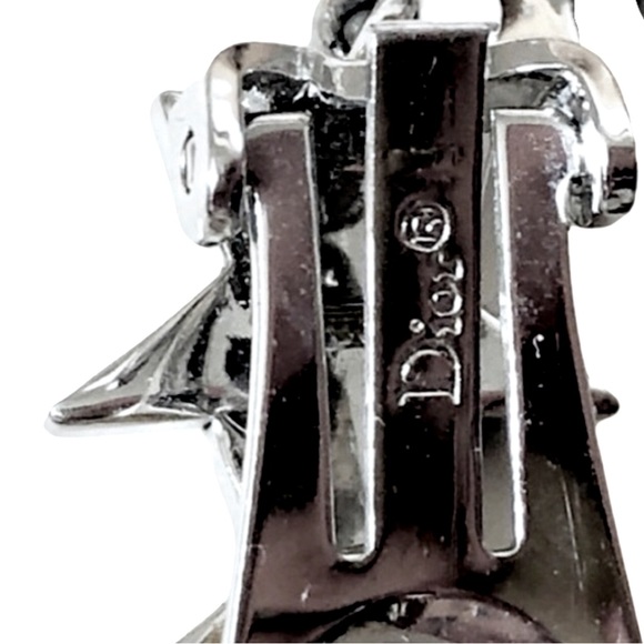 Dior Vintage Dior For Peace Y2K Diamanté Crystal Ring - Earrings Jewelry Set - Picture 9 of 17